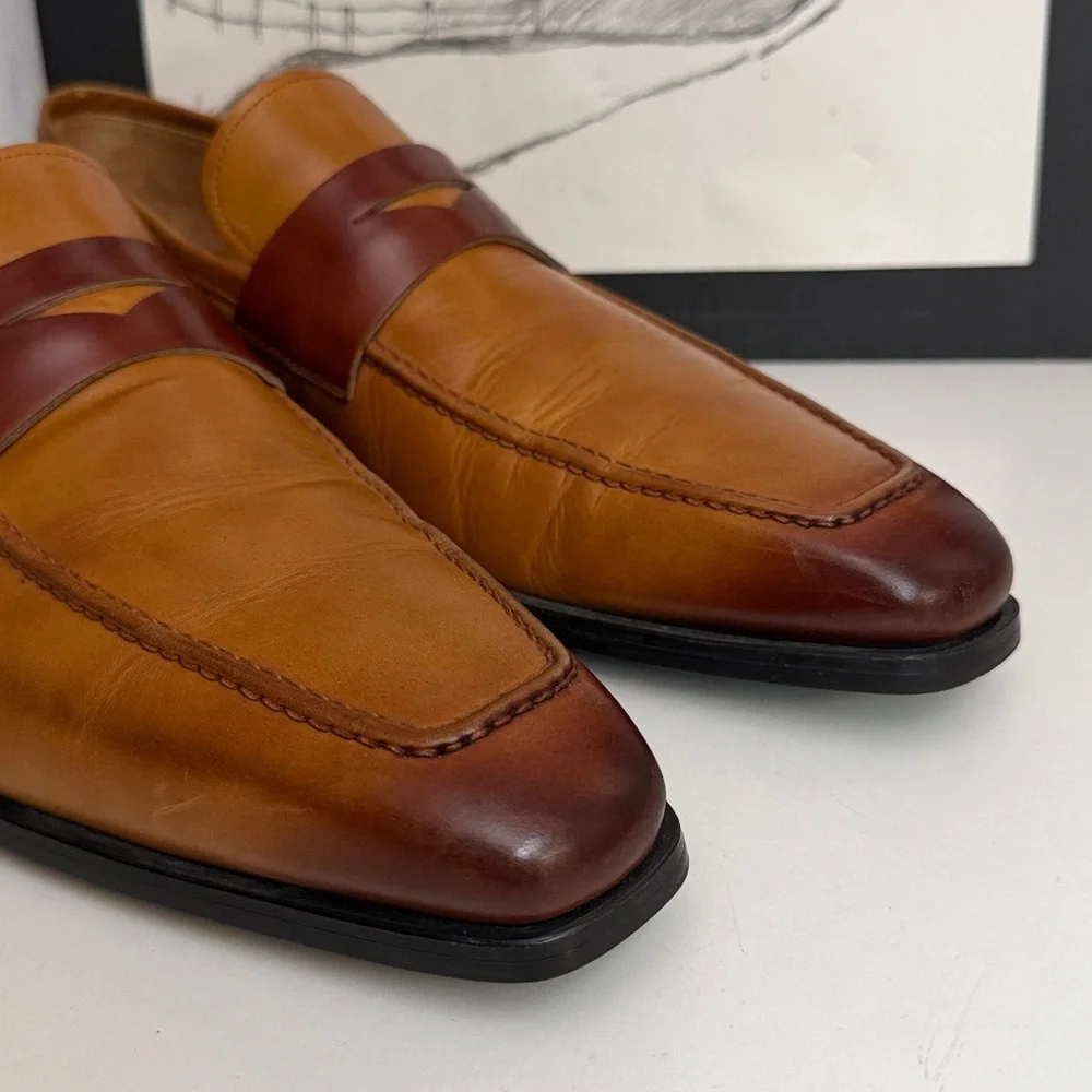 Magnanni Garner in Tabaco Men’s Loafers Size US 11 M - Picture 4 of 14